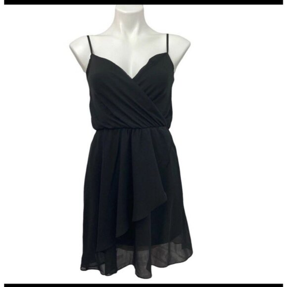 Xhilaration Little Black Dress Womens Small Sleeveless Adjustable Strap - Picture 1 of 7